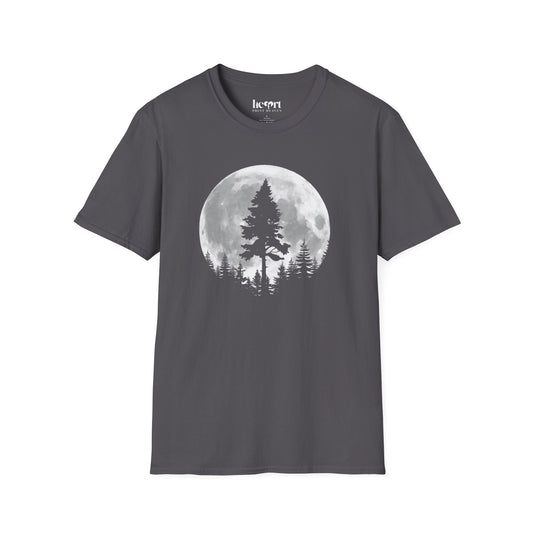 Moon And Pine Tree