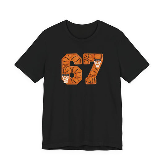 67 Basketball T-Shirt – Unique Basketball Graphic Tee for Fans & Players