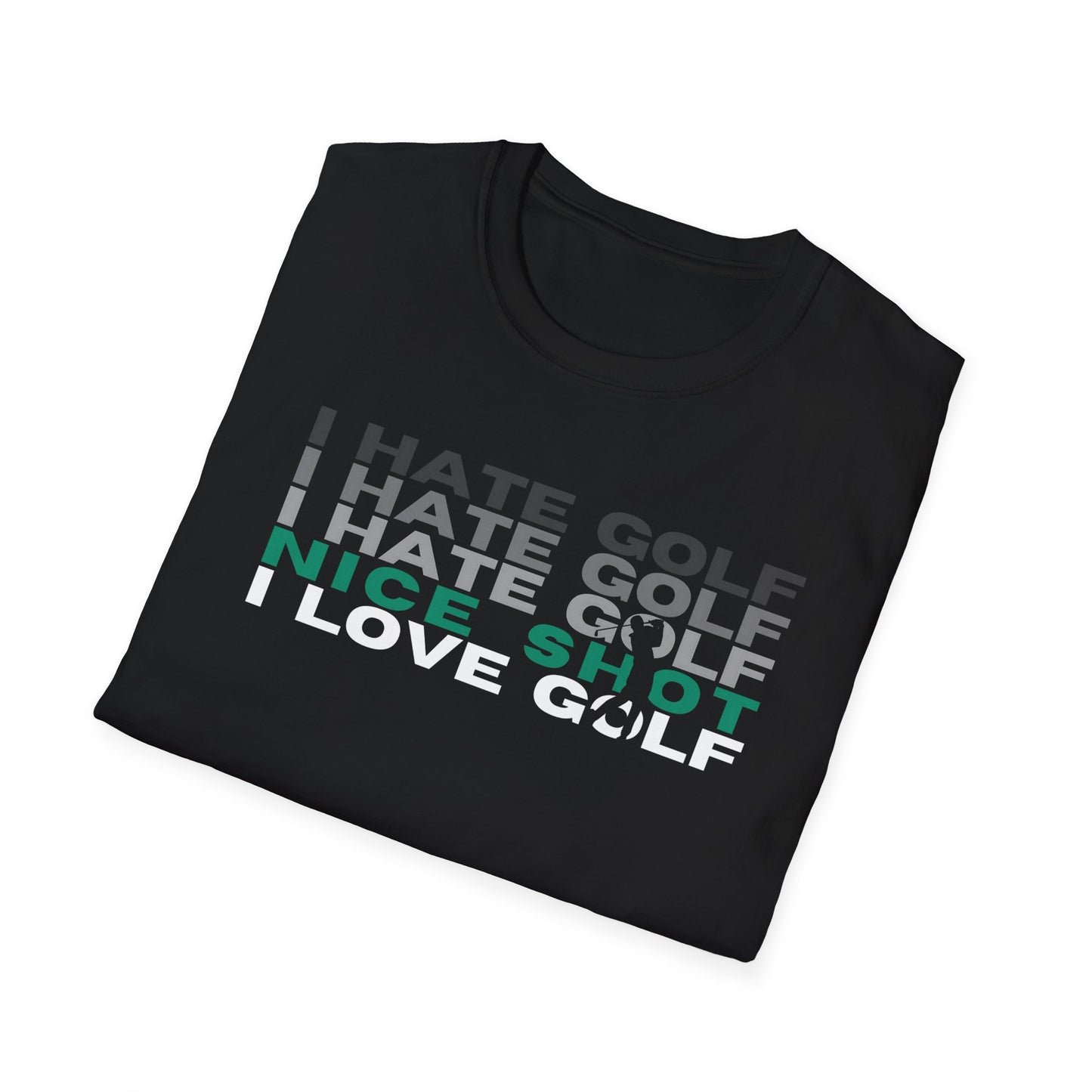 I Hate Golf I Love Golf Tee – Funny Golf Humor Sports Graphic T-Shirt