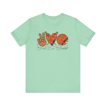 Peace, Love, Basketball T-shirt