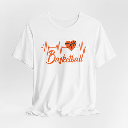 Born To Play Basketball funny Heartbeat Basketball T-Shirt