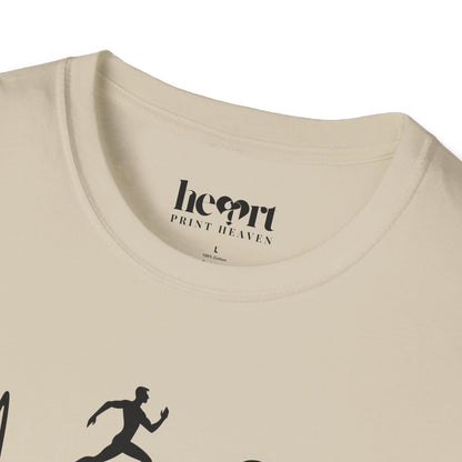 Runner’s Heartbeat T-Shirt – Running Enthusiast Shirt for Marathon & Fitness Lovers