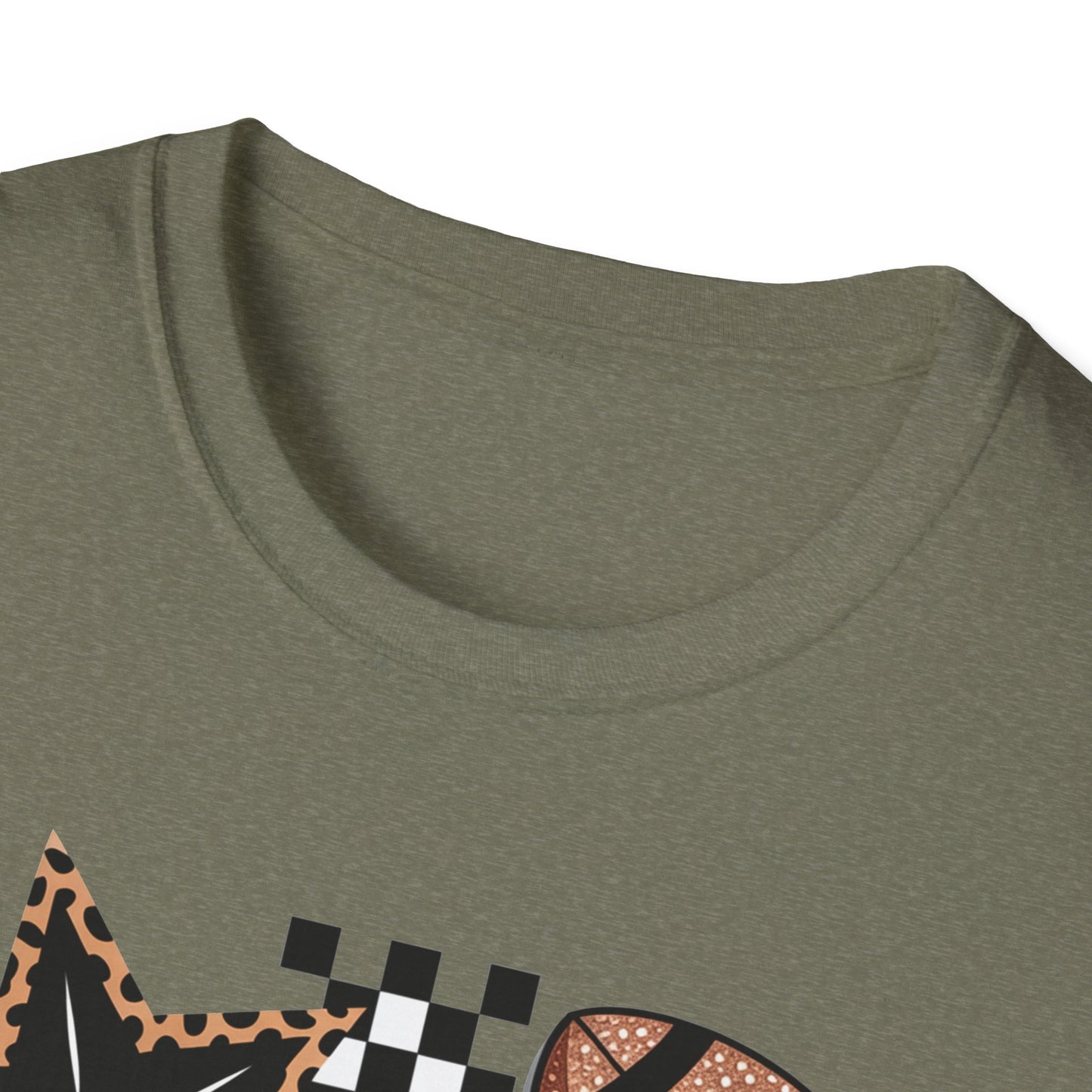 Game Day Leopard Football Tee – Women's & Men's Football Graphic T-Shirt