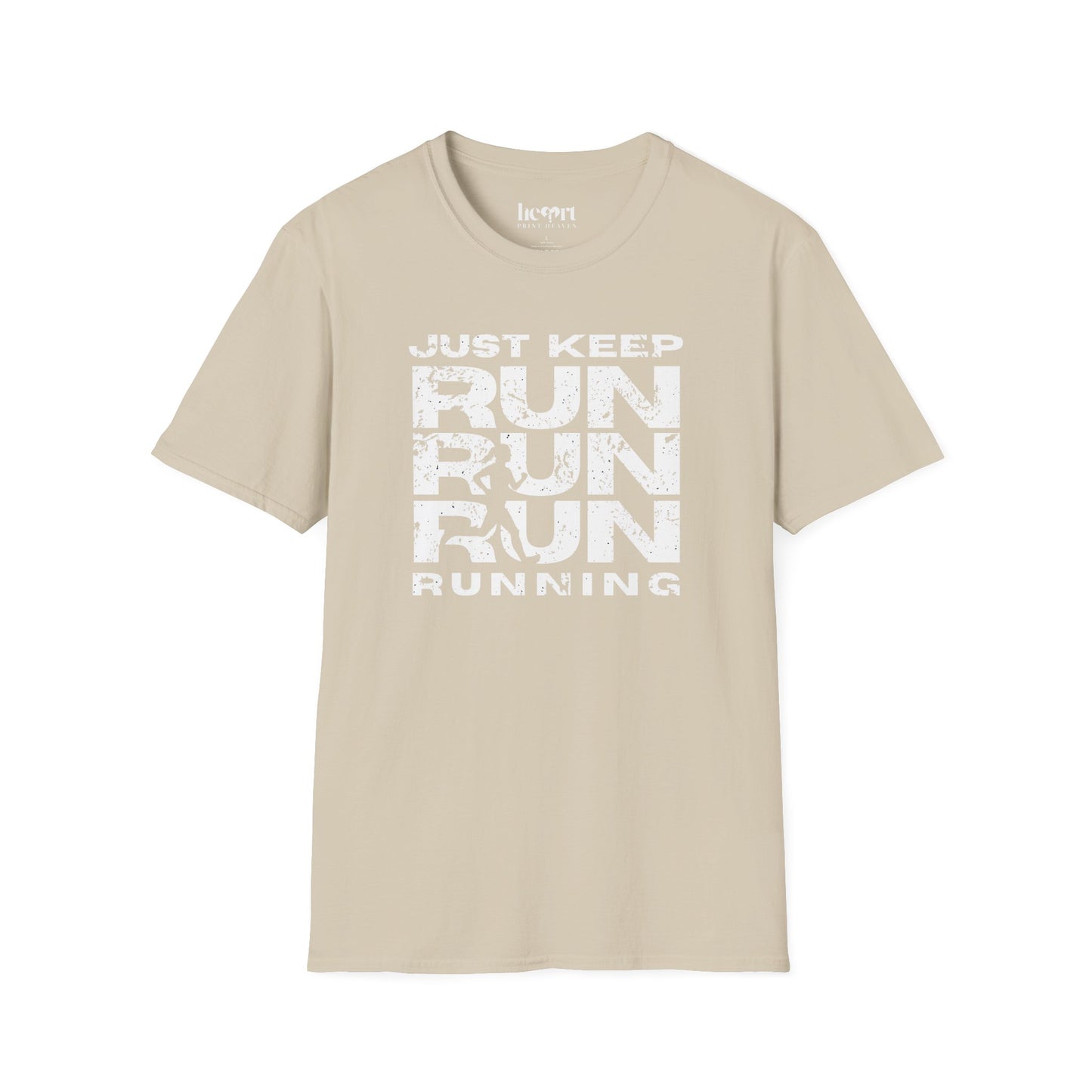 Just Keep Running Women's T-Shirt – Motivational Running Apparel for Active Women