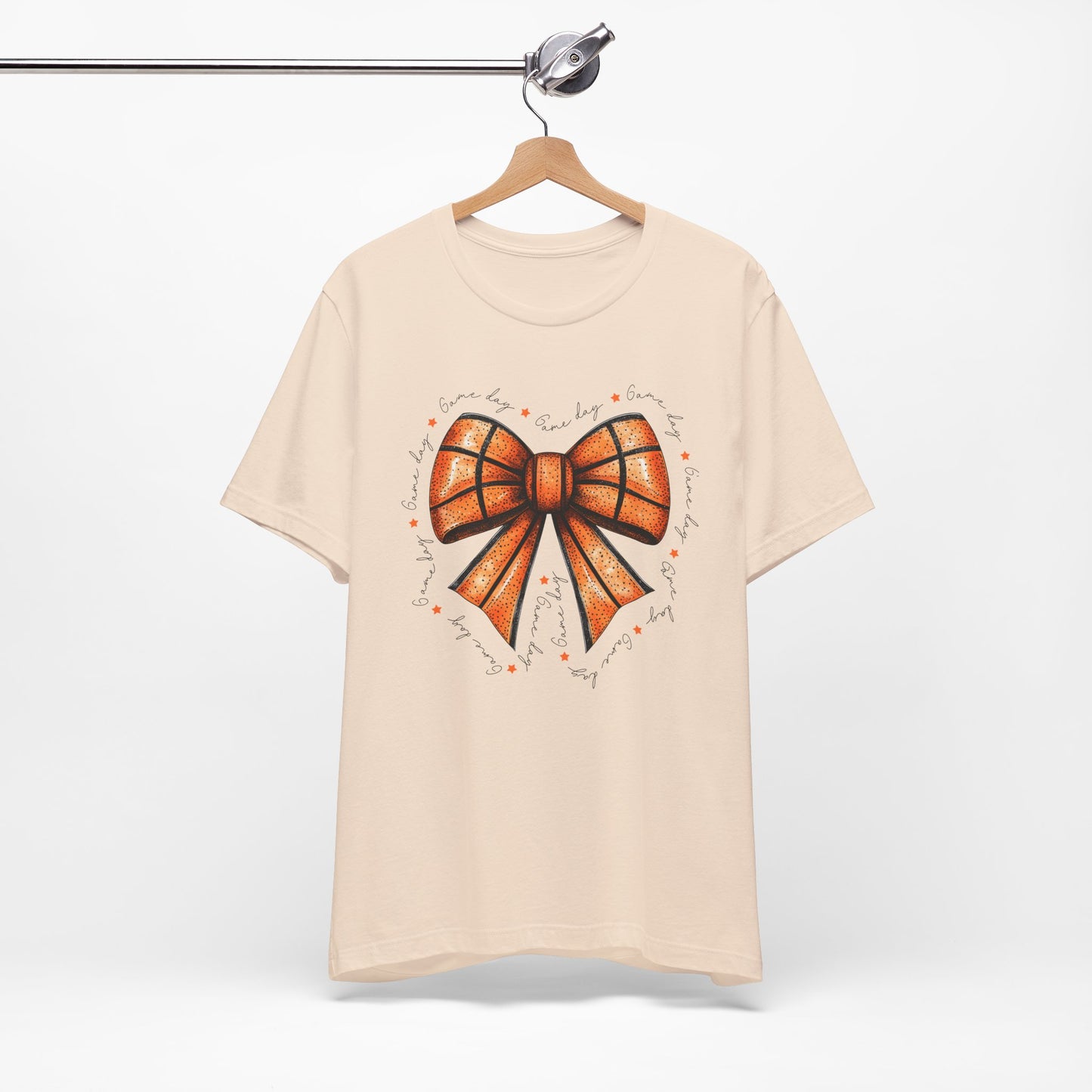Game Day Bow Basketball T-shirt