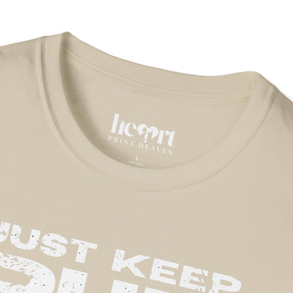 Just Keep Running Women's T-Shirt – Motivational Running Apparel for Active Women
