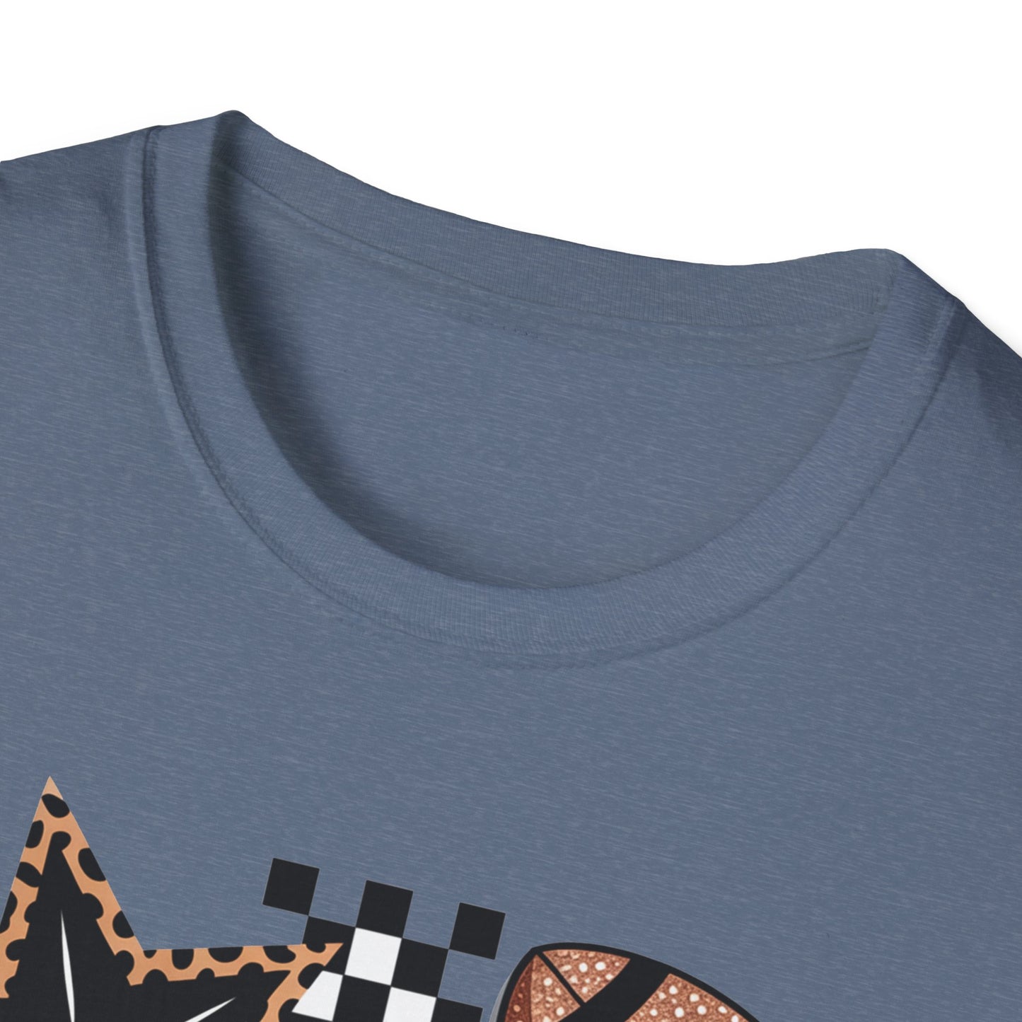 Game Day Leopard Football Tee – Women's & Men's Football Graphic T-Shirt
