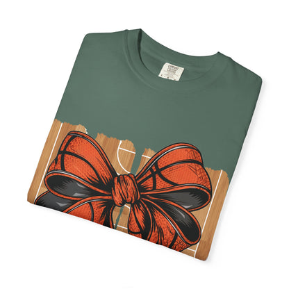Basketball Bow T-Shirt 🏀 | Team Mom Game Day Tee