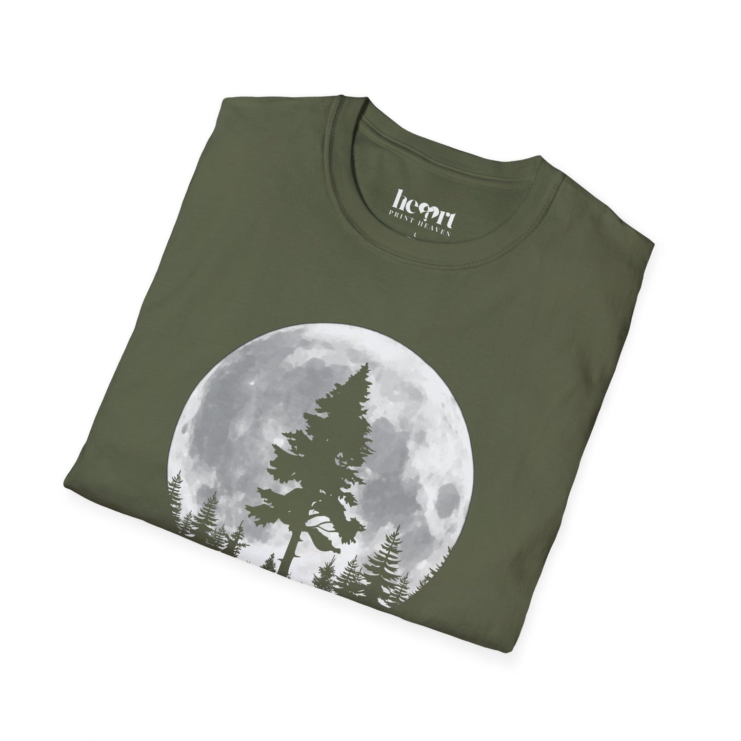 Moon And Pine Tree