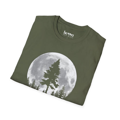 Moon And Pine Tree