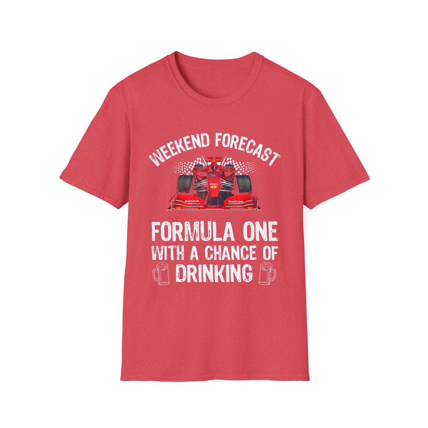 Formula 1 Weekend Forecast T-Shirt – F1 Racing & Drinking Shirt for Motorsport Fans