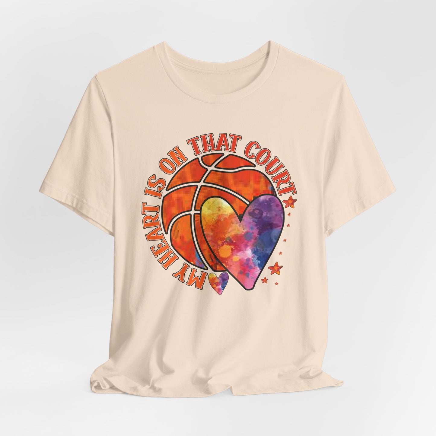 My Heart Is On That Court Basketball T-shirt