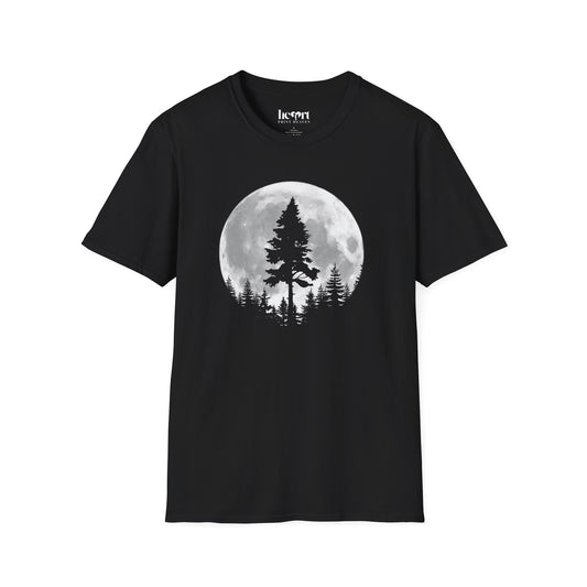 Moon And Pine Tree