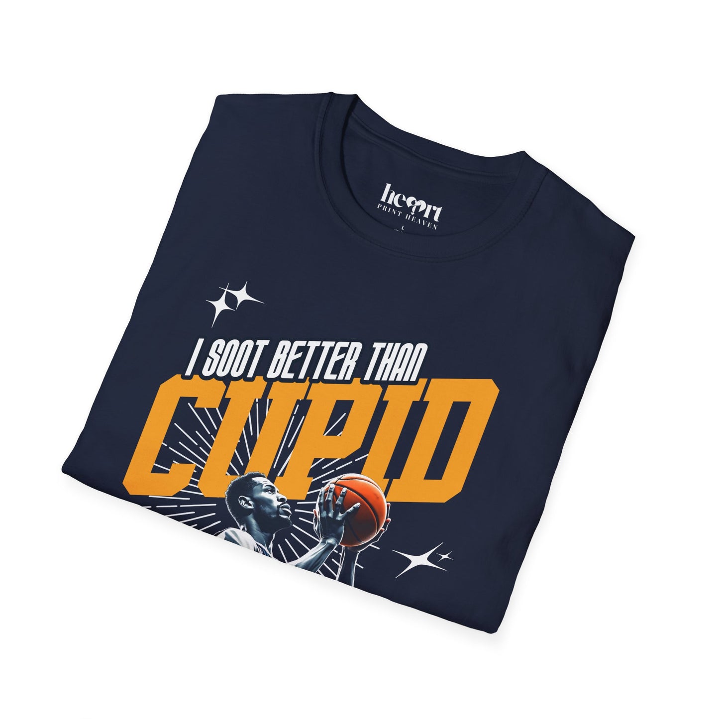 I Shoot Better Than Cupid on Valentine's Day – Funny Basketball T-Shirt