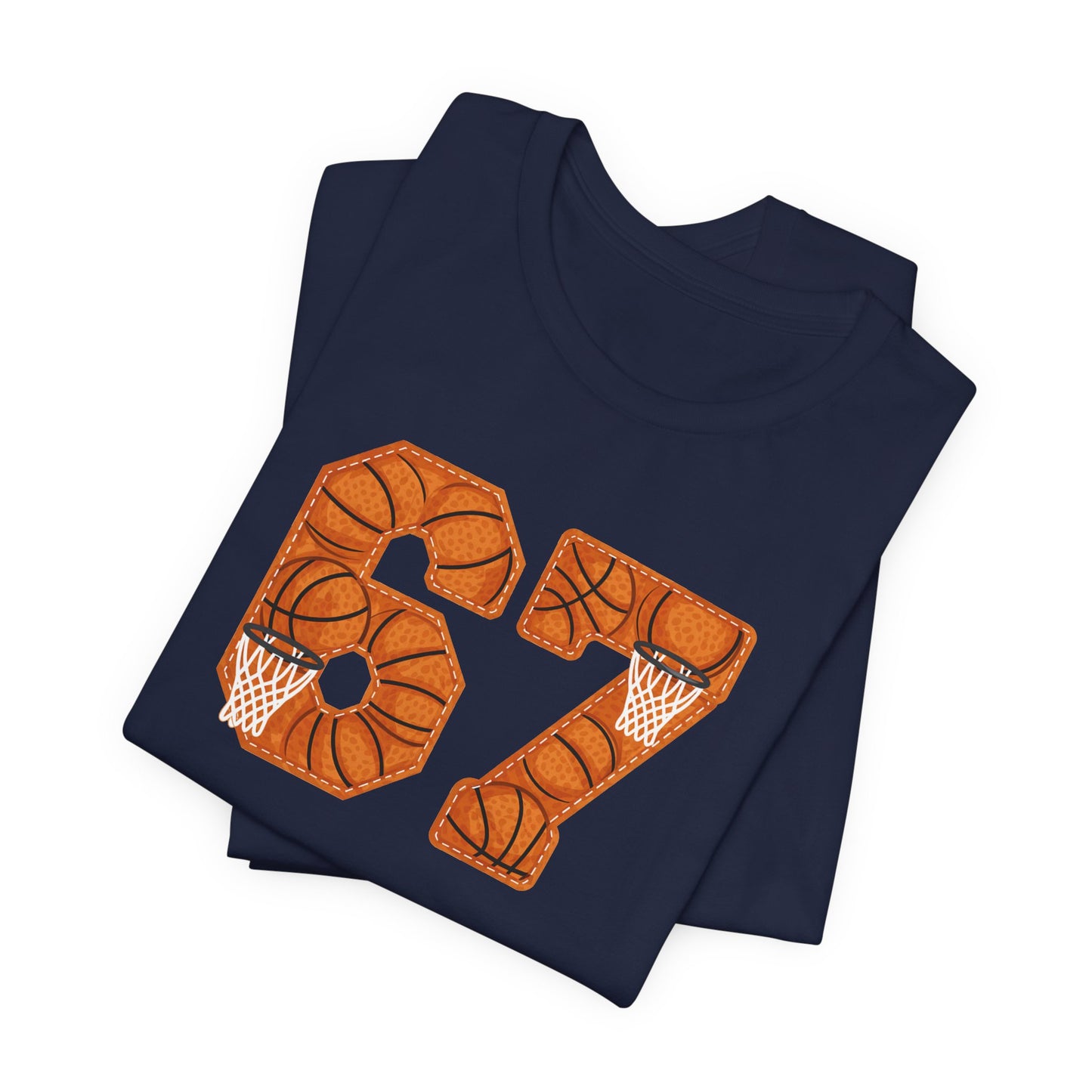 67 Basketball T-Shirt – Unique Basketball Graphic Tee for Fans & Players