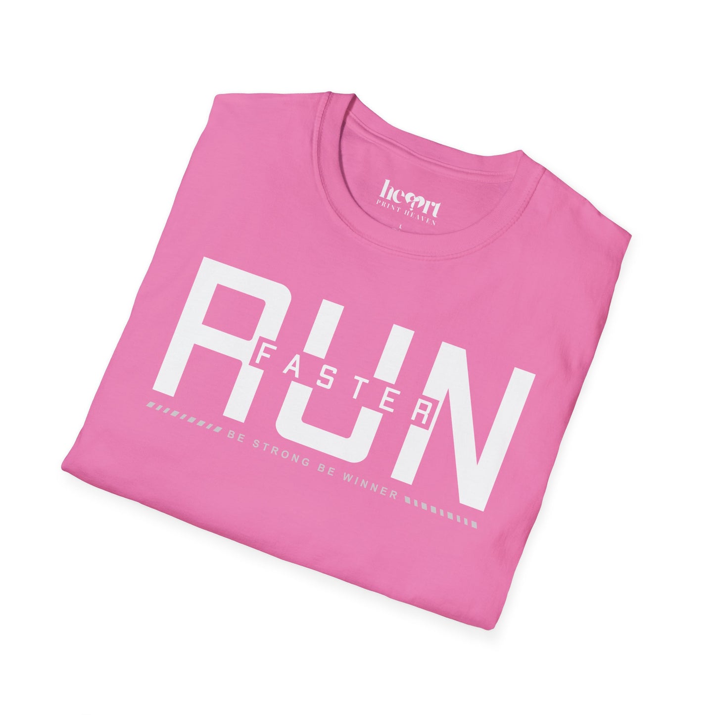 Run Faster Be Strong Be Winner T-Shirt – Motivational Running Shirt for Athletes & Runners
