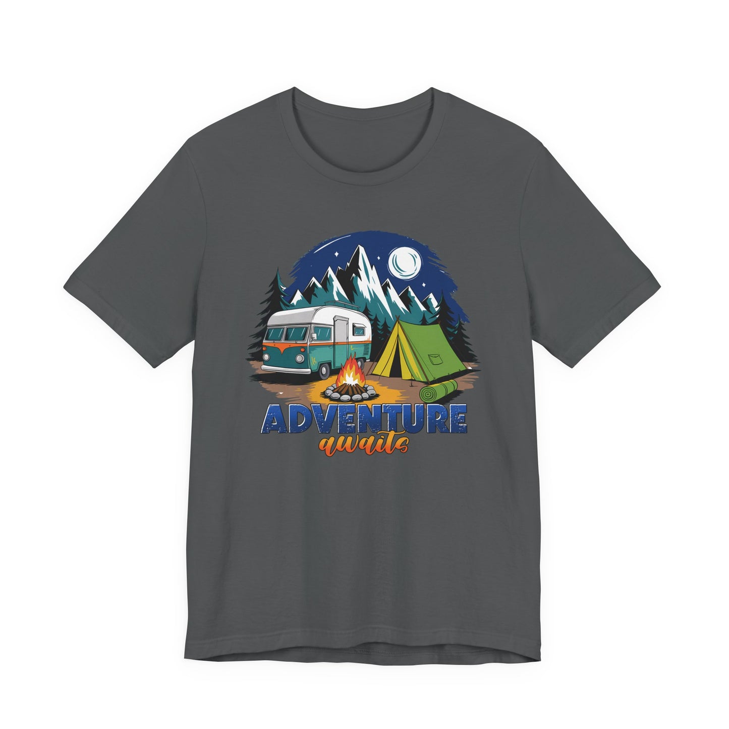 Adventure Awaits Camping T-Shirt – Scenic Nature Tee for Wanderers & RV Travelers