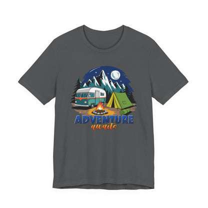 Adventure Awaits Camping T-Shirt – Scenic Nature Tee for Wanderers & RV Travelers