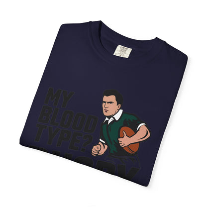 My Blood Type? Rugby Positive T-Shirt 🏉 | Funny Rugby Enthusiast Tee