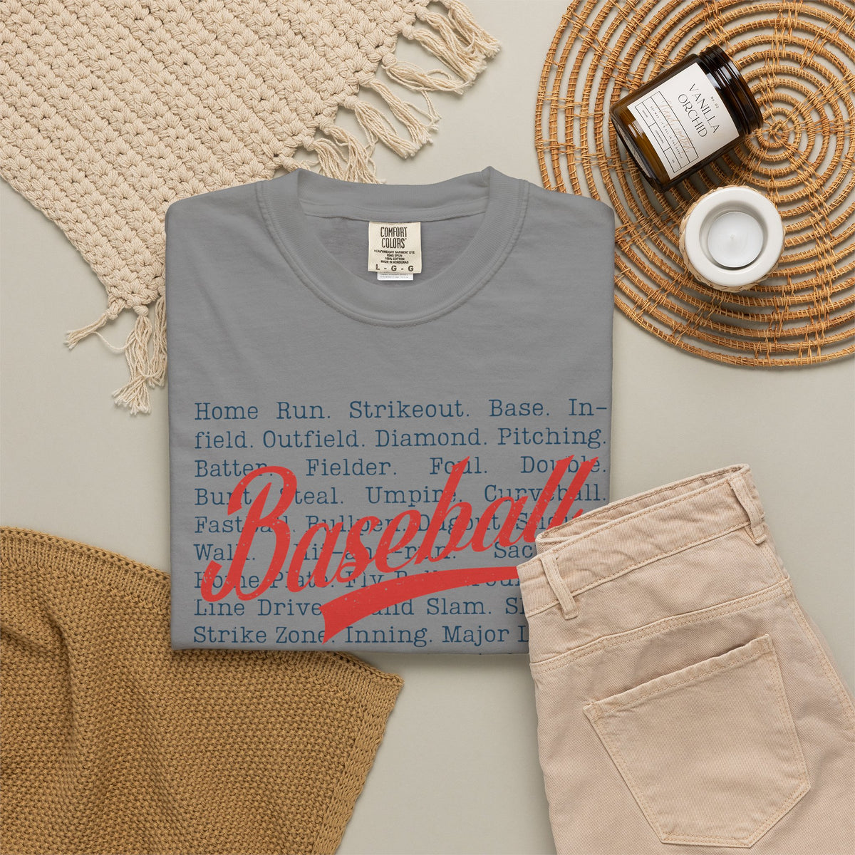 Baseball Passion Typography T-Shirt ⚾ | Vintage-Style Baseball Fan Tee