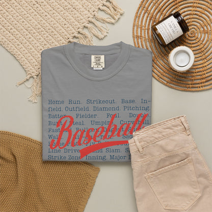 Baseball Passion Typography T-Shirt ⚾ | Vintage-Style Baseball Fan Tee