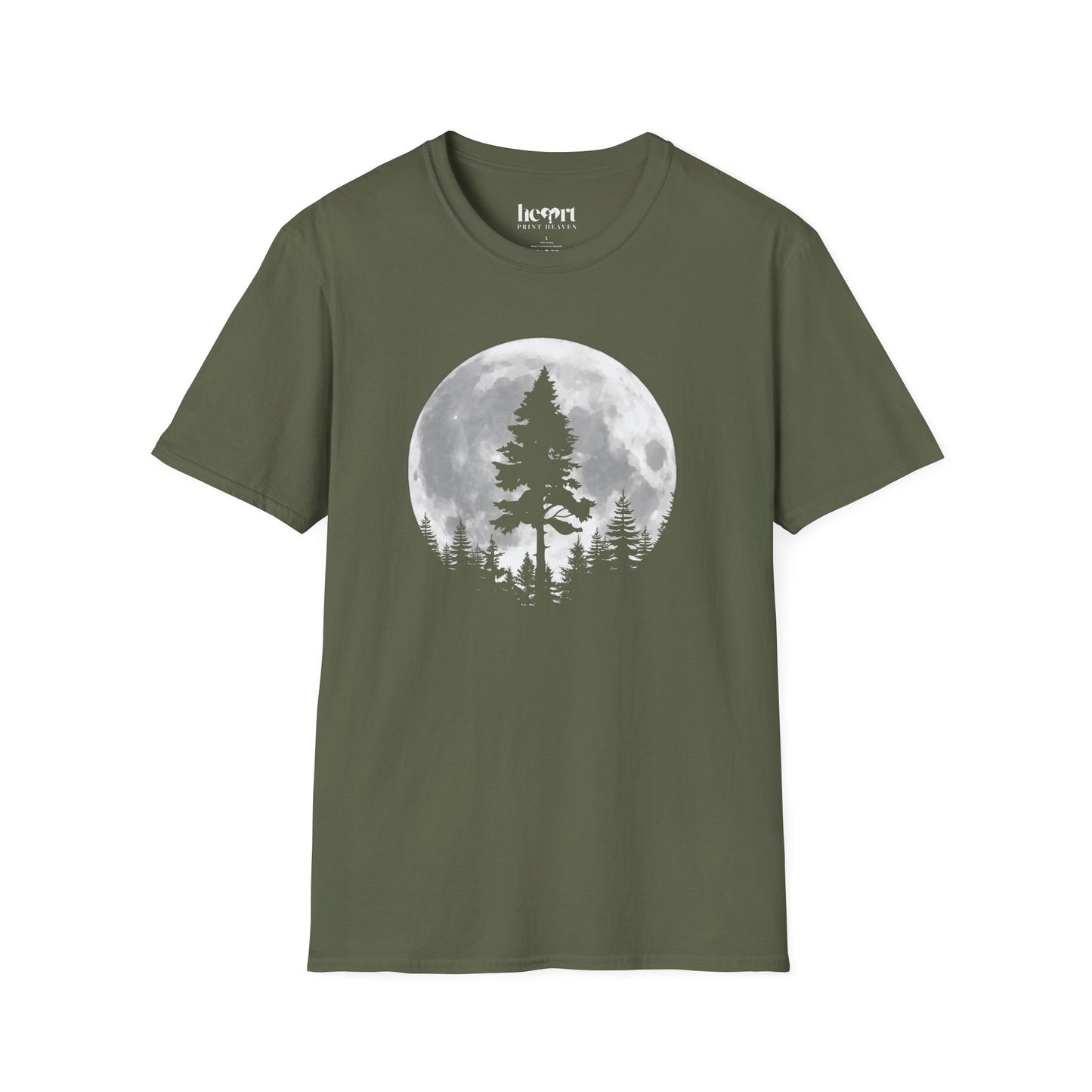 Moon And Pine Tree