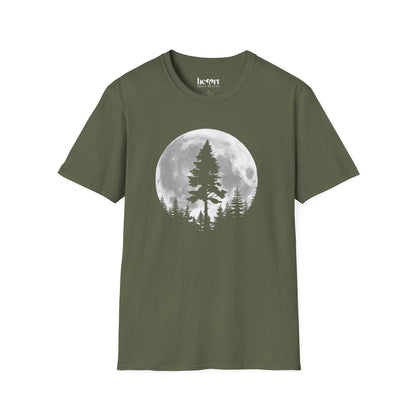 Moon And Pine Tree