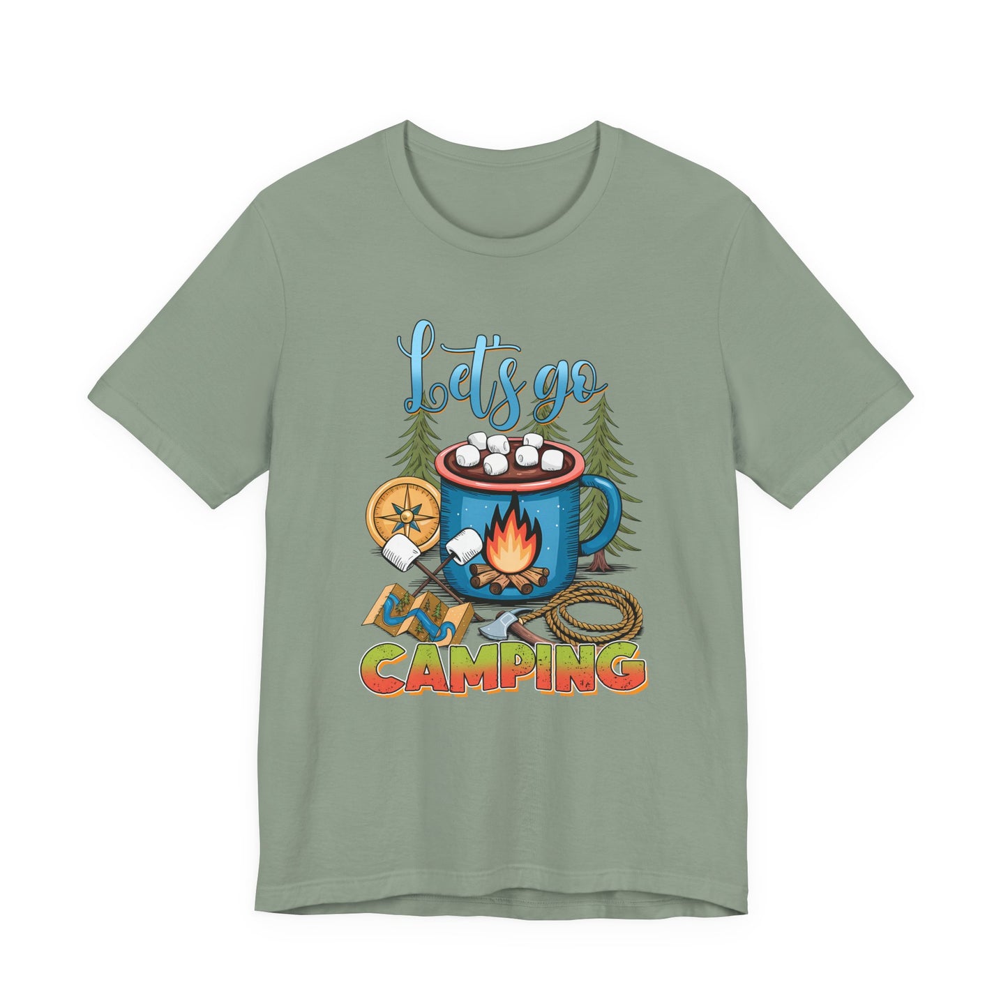 Let’s Go Camping Campfire T-Shirt