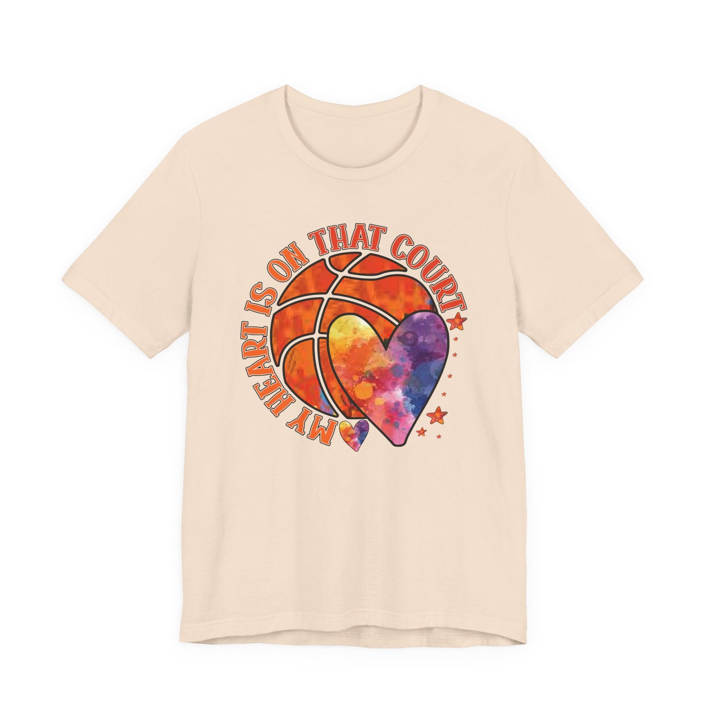 My Heart Is On That Court Basketball T-shirt