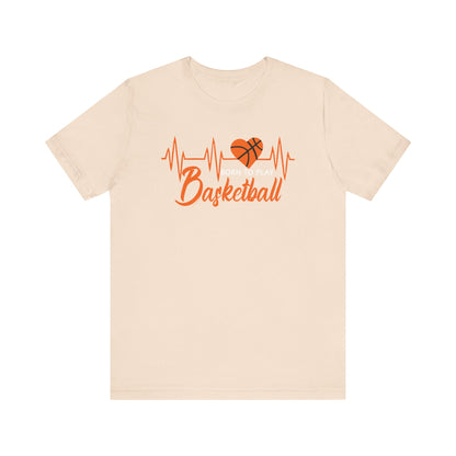 Born To Play Basketball funny Heartbeat Basketball T-Shirt