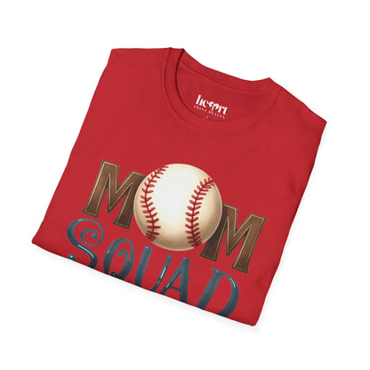 Mom Squad Baseball T-Shirt ⚾🌸 – Game Day Tee for Proud Baseball Moms