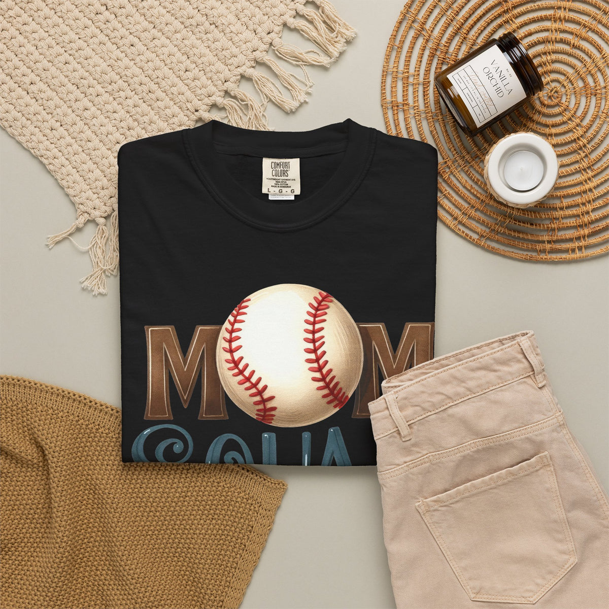 Mom Squad Baseball T-Shirt ⚾ | Cute Baseball Mom Graphic Tee