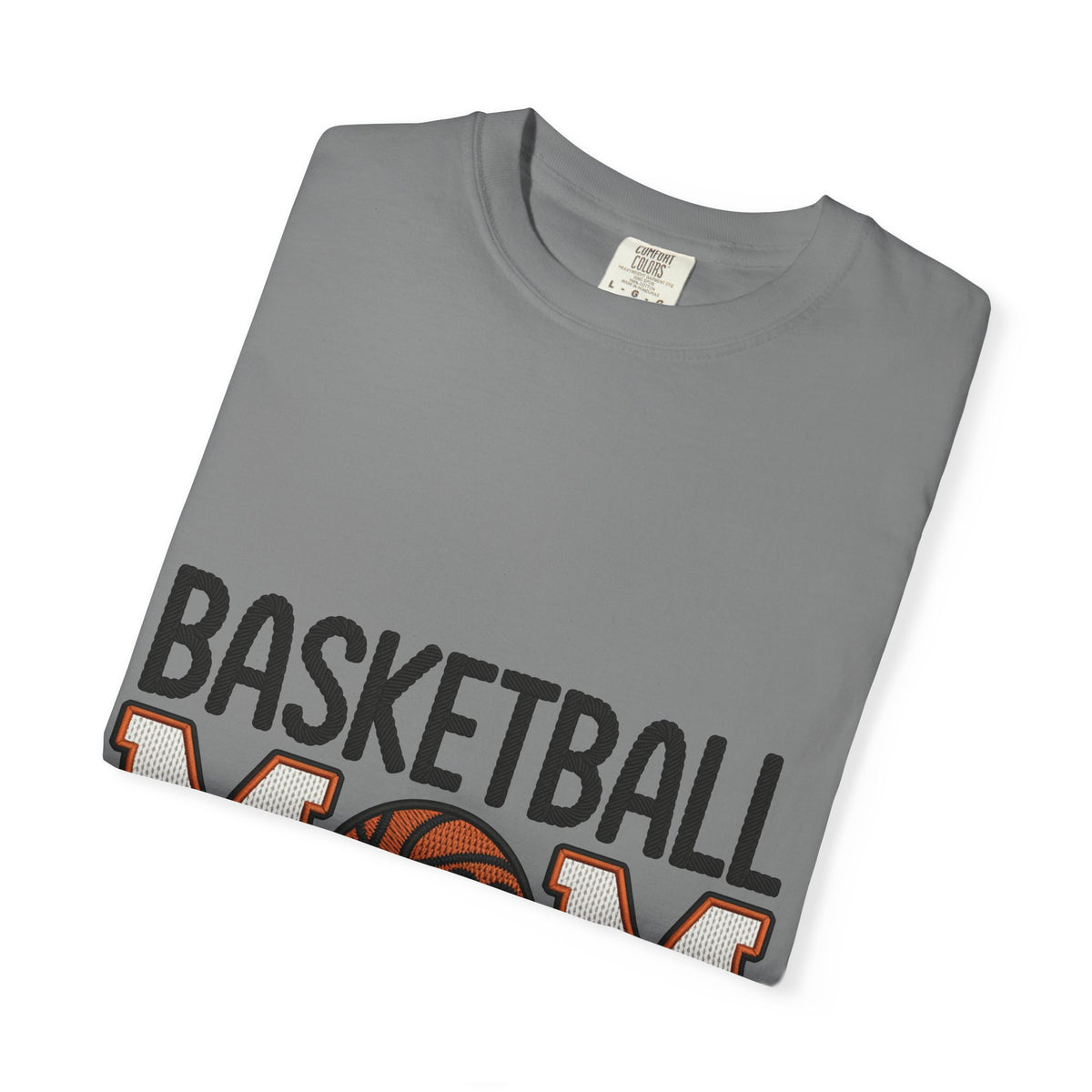Basketball Mom Faux Embroidery T-Shirt 🏀 | Game Day Sports Mom Tee