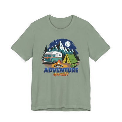 Adventure Awaits Camping T-Shirt – Scenic Nature Tee for Wanderers & RV Travelers