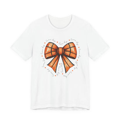 Game Day Bow Basketball T-shirt