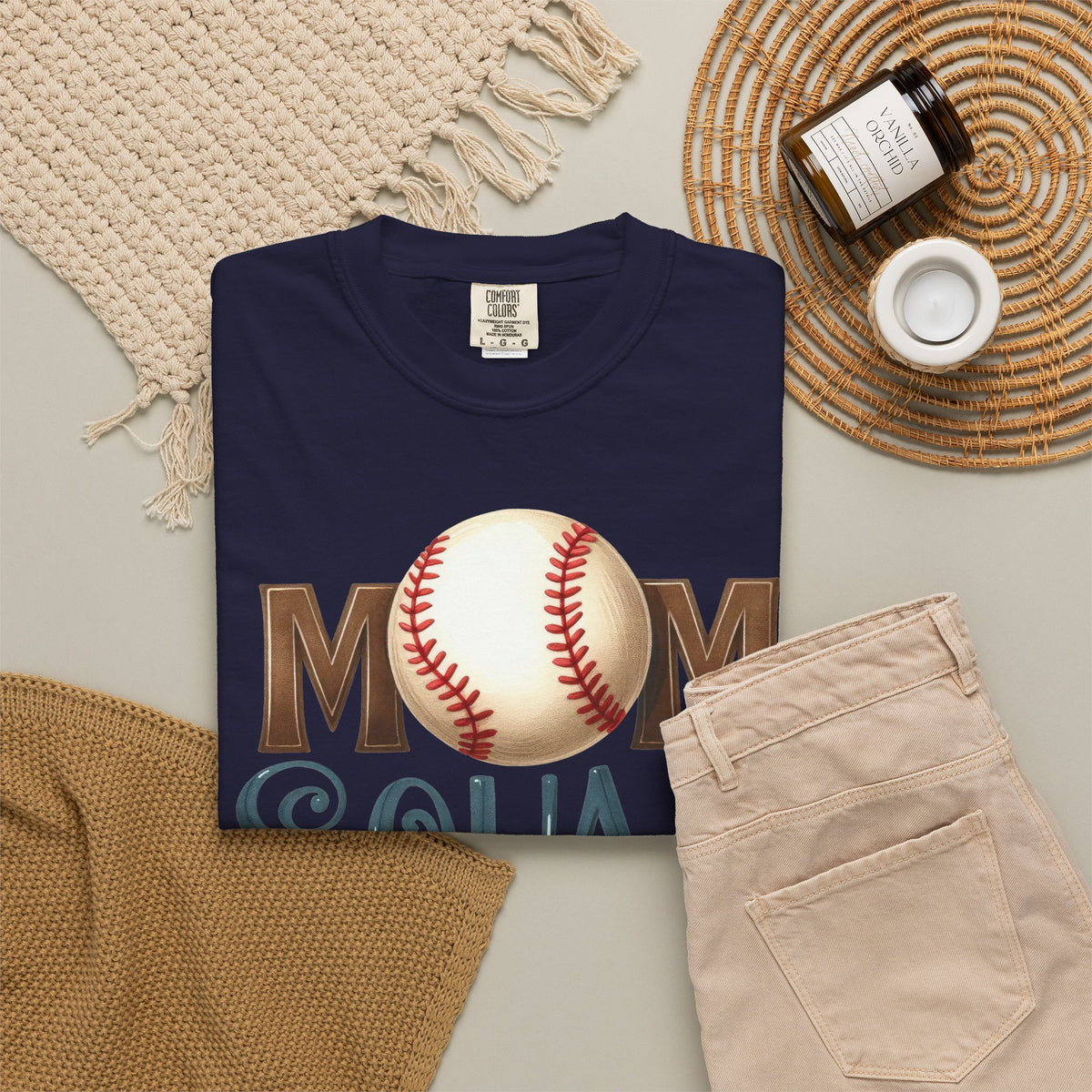 Mom Squad Baseball T-Shirt ⚾ | Cute Baseball Mom Graphic Tee