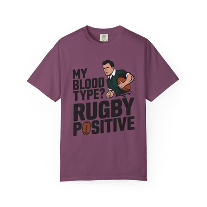 My Blood Type? Rugby Positive T-Shirt 🏉 | Funny Rugby Enthusiast Tee