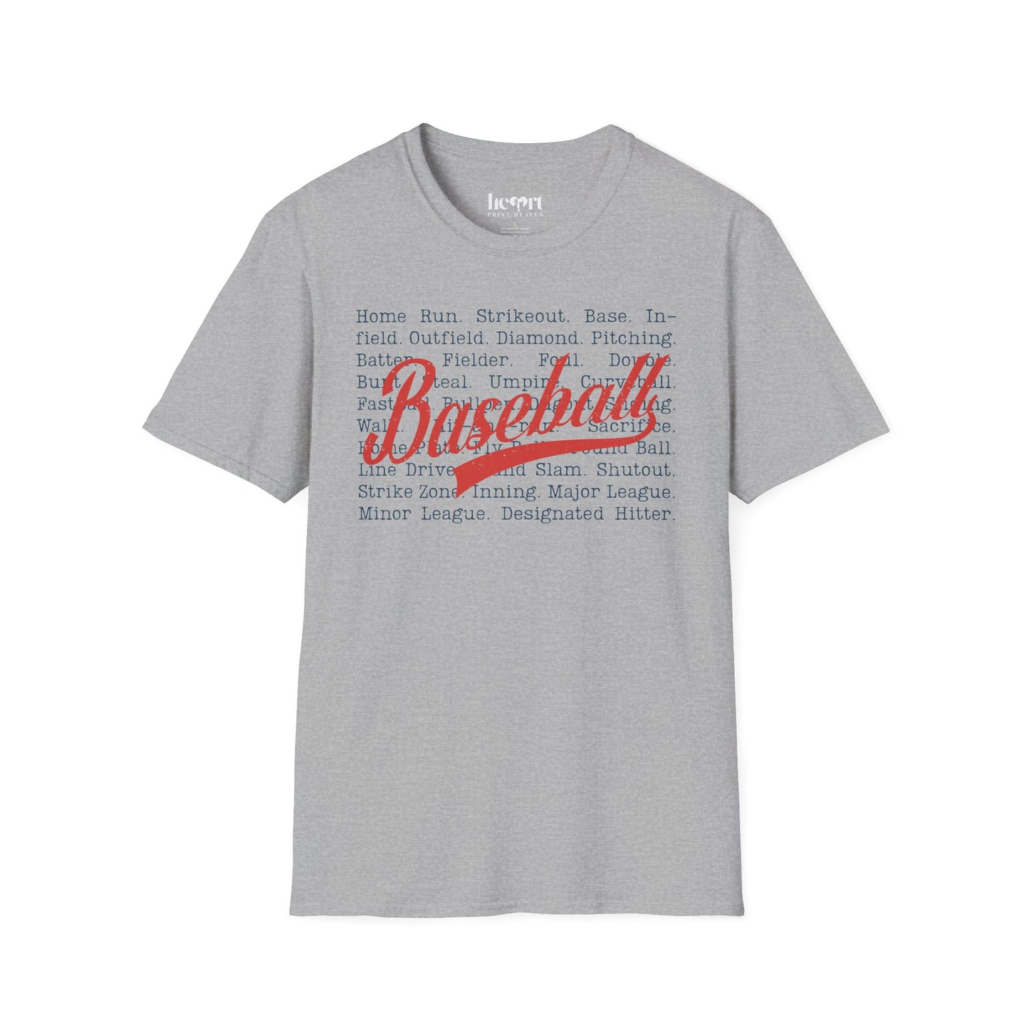 Baseball Passion Typography T-Shirt ⚾ – Vintage-Inspired Baseball Tee for Players & Fans