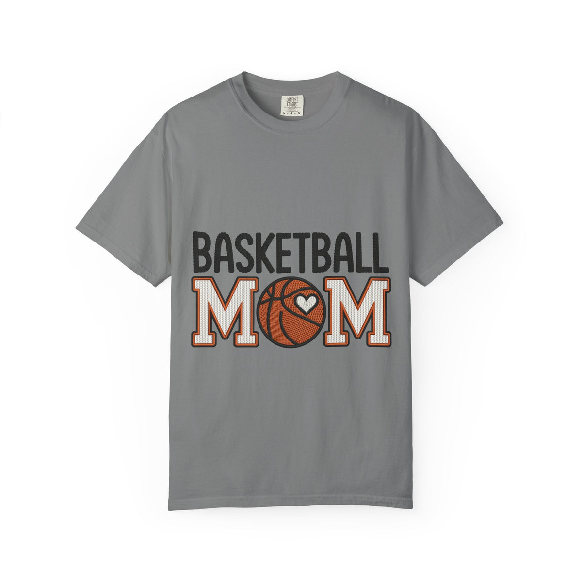 Basketball Mom Faux Embroidery T-Shirt 🏀 | Game Day Sports Mom Tee