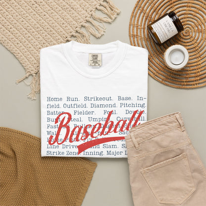 Baseball Passion Typography T-Shirt ⚾ | Vintage-Style Baseball Fan Tee