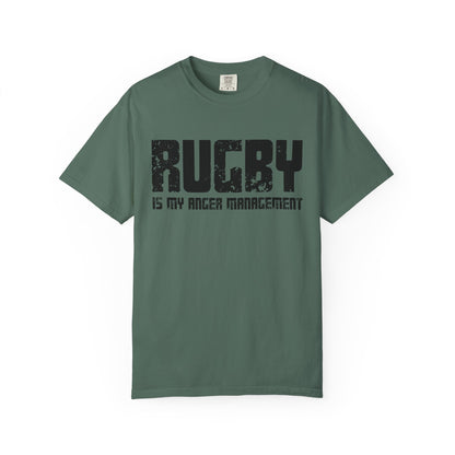 Rugby Is My Anger Management T-Shirt 🏉 | Funny Rugby Fan Statement Tee