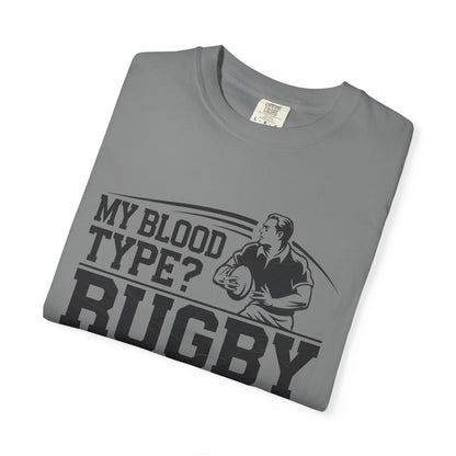 My Blood Type? Rugby Positive Version 3 T-Shirt 🏉| Funny Rugby Enthusiast Tee
