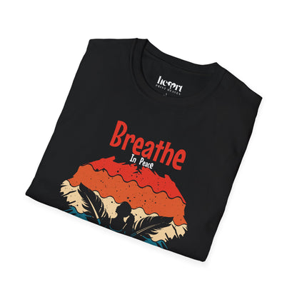 Breathe In Peace Breathe Out Stress T-Shirt – Yoga & Mindfulness Tee for Relaxation 🌿