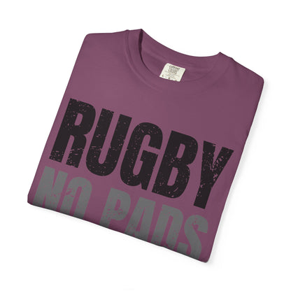 Rugby "No Pads, No Helmets, Just Balls" Funny T-Shirt 🏉 | Bold Rugby Fan Statement Tee