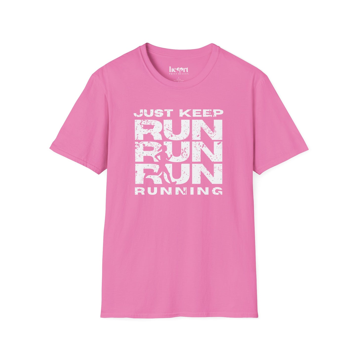 Just Keep Running Women's T-Shirt – Motivational Running Apparel for Active Women