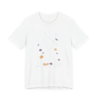 Skeleton Halloween Baseball T-shirt