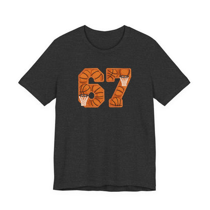 67 Basketball T-Shirt – Unique Basketball Graphic Tee for Fans & Players