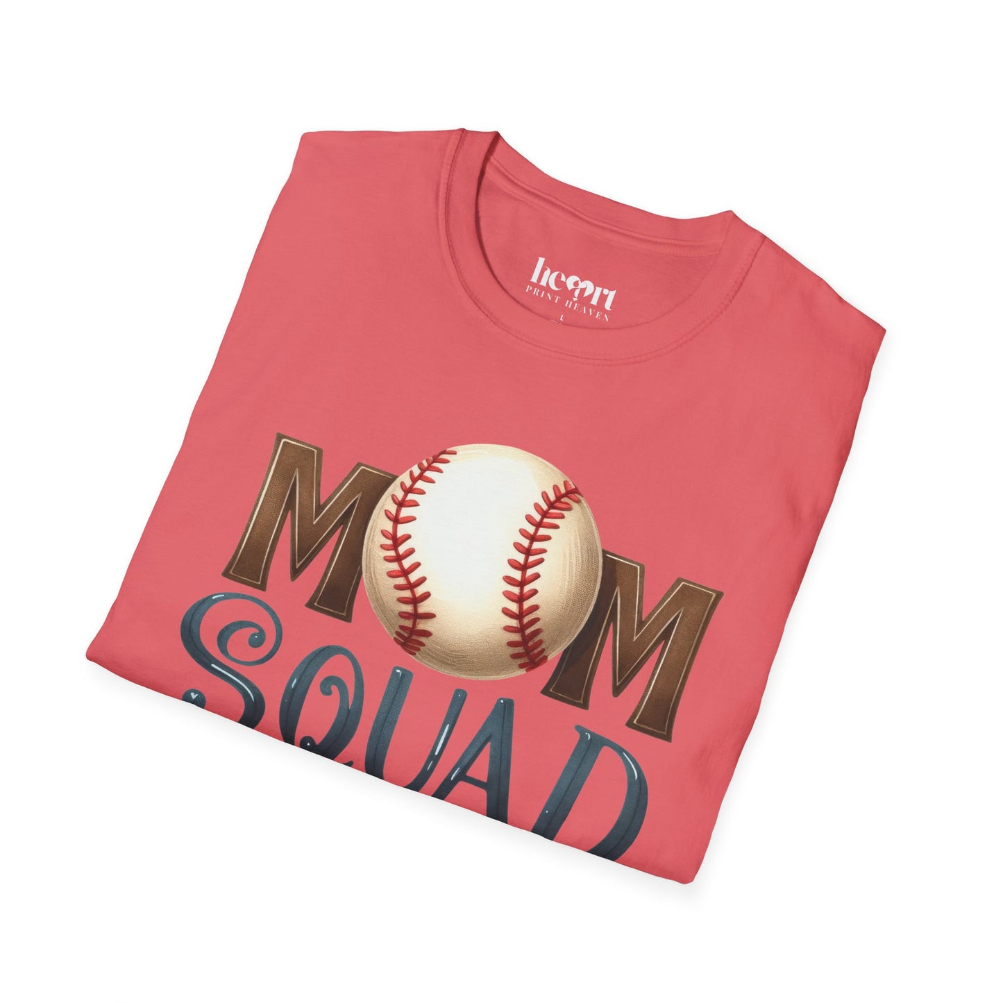 Mom Squad Baseball T-Shirt ⚾🌸 – Game Day Tee for Proud Baseball Moms