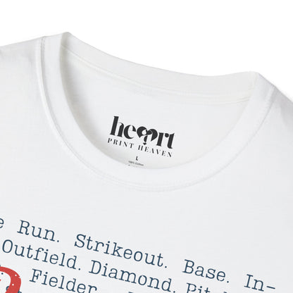 Baseball Passion Typography T-Shirt ⚾ – Vintage-Inspired Baseball Tee for Players & Fans