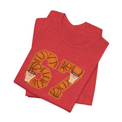 67 Basketball T-Shirt – Unique Basketball Graphic Tee for Fans & Players